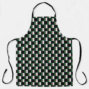 Chequered Algeria Flag Pattern  Apron