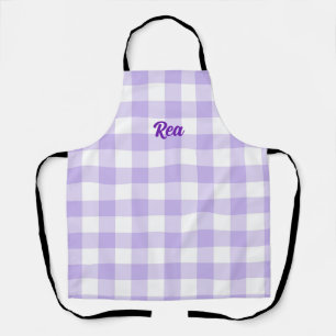 chequered apron