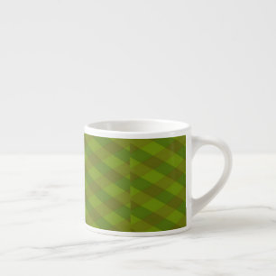 Chequered art pattern espresso cup