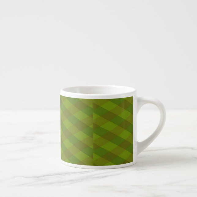 Chequered art pattern espresso cup (Right)