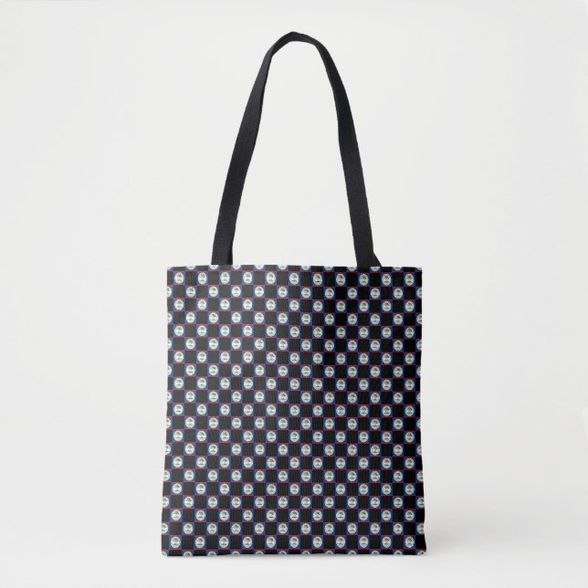 Chequered Belise Flag Pattern  Tote Bag (Front)