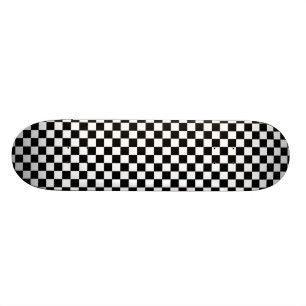 Chequered Black and White Skateboard