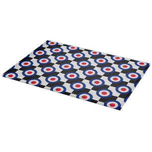 Chequered Black Racing Target Mod Cutting Board