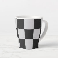 Chequered Black & White Squares or CUSTOM COLOR