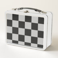 Chequered Black & White Squares or CUSTOM COLOR