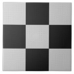 Chequered Black & White Squares or CUSTOM COLOR Tile<br><div class="desc">Chequered square tiles with a monotone grey style in a classic pattern with a crosshatched effect! Or customise the colour! Customise the background colour of this design! To choose your own background colour, click the blue 'Edit Design' button. In the design area, look for the layers panel on the left...</div>