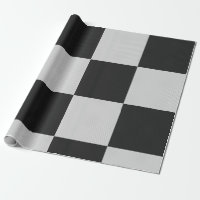 Chequered Black & White Squares or CUSTOM COLOR