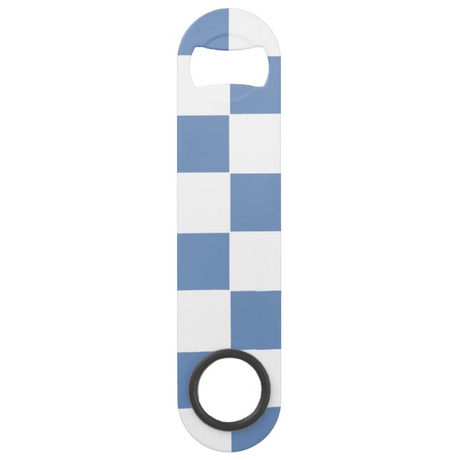 Chequered Blue/Grey and White (Front)