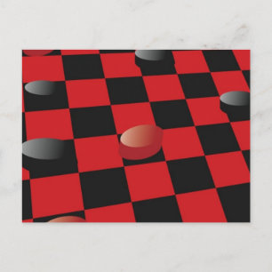 Chequered Board Postcard