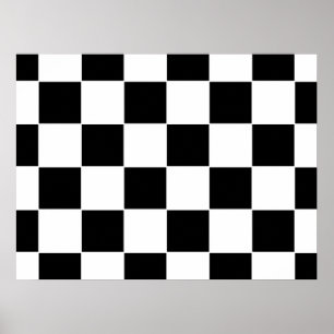 Chequered Board Poster