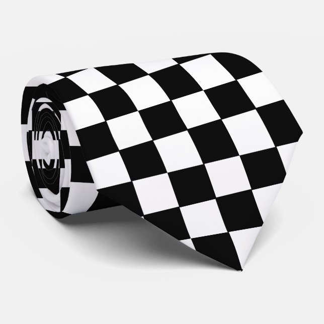 Chequered Board   Tie (Rolled)