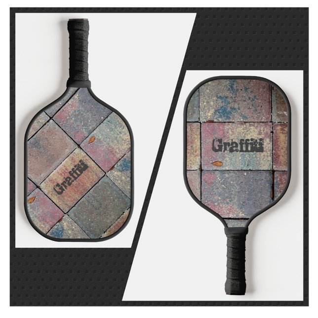 Chequered Brick Urban Personalised Pickleball Paddle (Creator Uploaded)