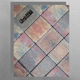 Chequered Brick Urban Rustic Scrapbook Paper