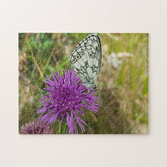 Chequered Butterfly Jigsaw Puzzle (Horizontal)