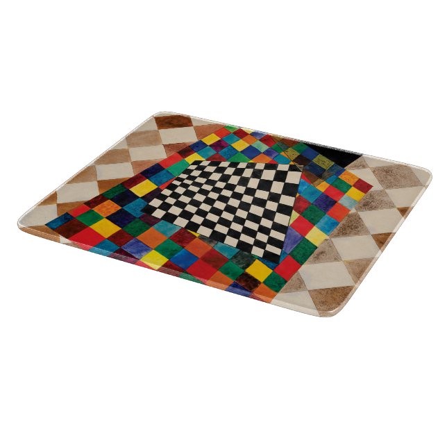 Chequered by Wassily Kandinsky Cutting Board (Corner)