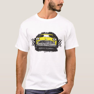 Chequered Cab Taxi Driver Anytime Anywhere t-shirt