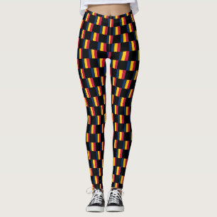 Chequered Chad Flag Pattern Leggings
