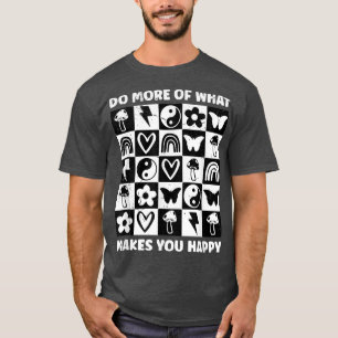 Chequered Chequerboard Retro Mental Health Awarene T-Shirt