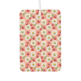 Chequered Cherries and Daisys Car Air Freshener