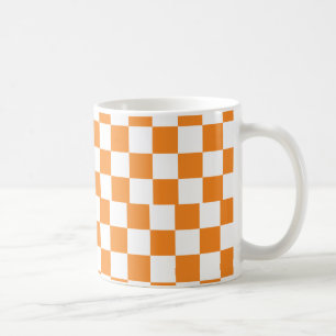 Chequered coffee mug