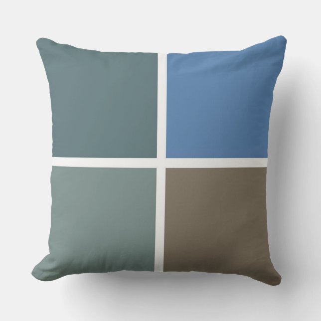 Chequered Colours of Barbados Cushion (Front)