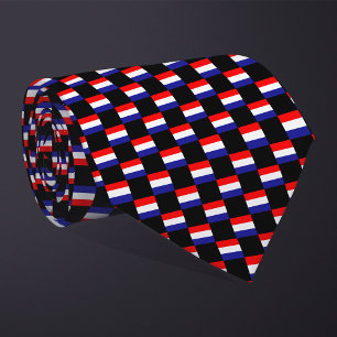 Chequered Croatia Flag Pattern Tie