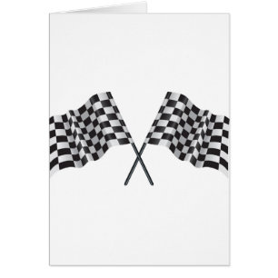 chequered cross flags