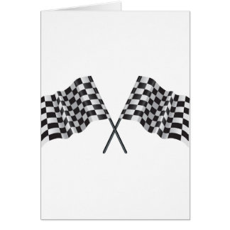 chequered cross flags