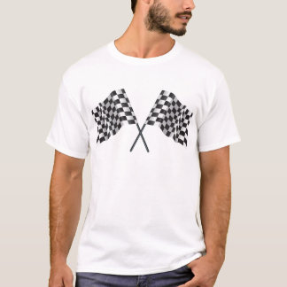 chequered cross flags T-Shirt