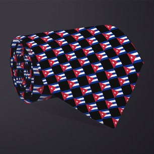 Chequered Cuba Flag Pattern Tie