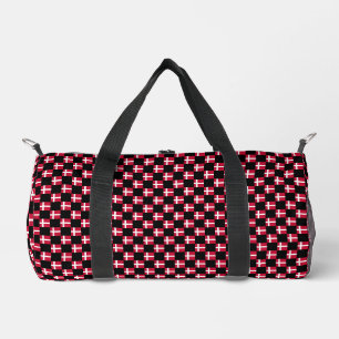 Chequered Denmark Flag Pattern  Duffle Bag