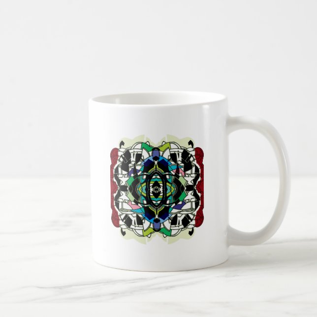 Chequered Design Coffee Mug (Right)