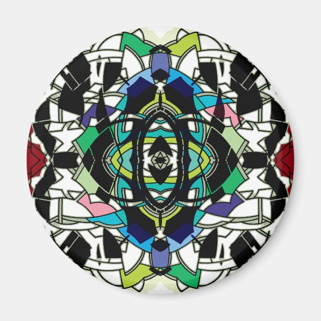 Chequered Design Magnet (Front)