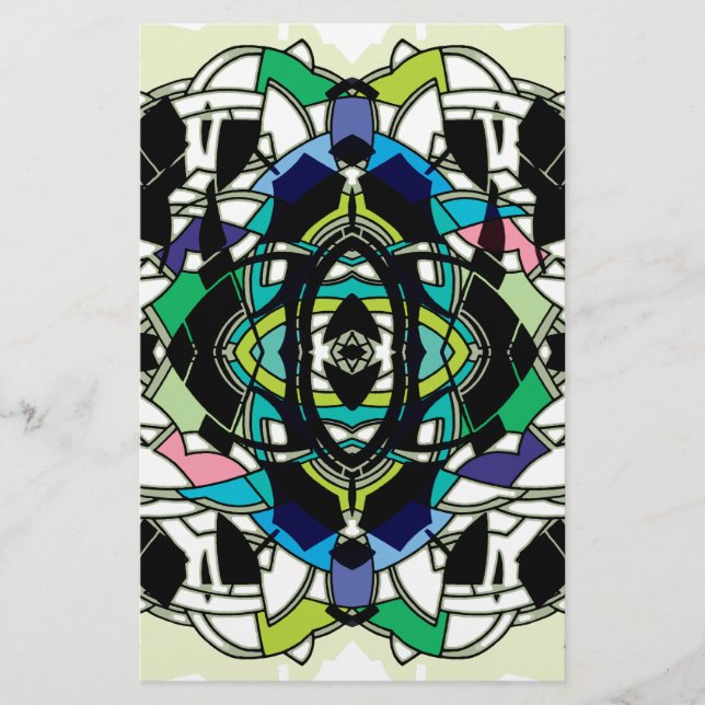 Chequered Design Stationery (Front)