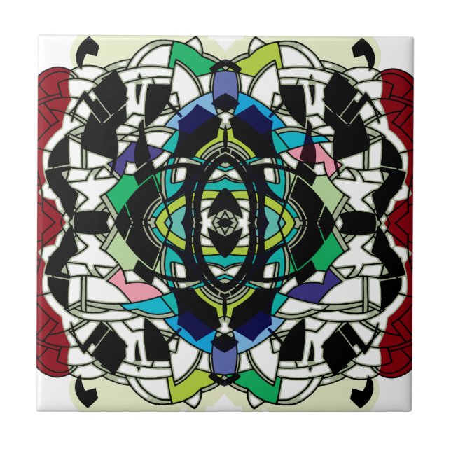 Chequered Design Tile (Front)