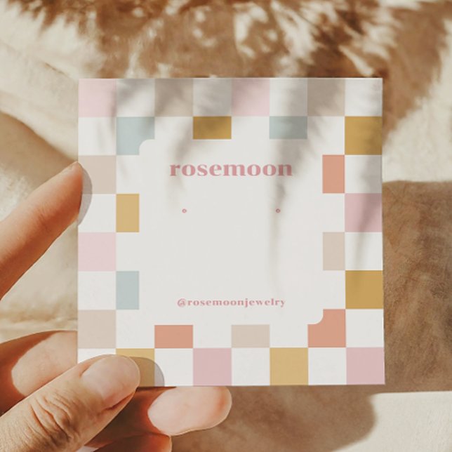 Chequered Earring Display Card (Creator Uploaded)