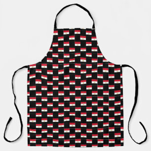 Chequered Egypt Flag Pattern Apron