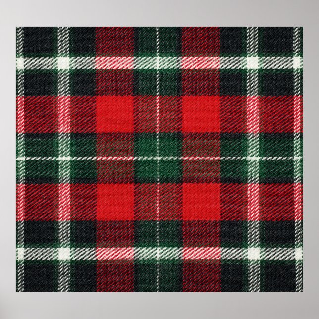 Chequered fabric texture: blank, versatile poster (Front)