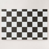 Chequered Flag (Black and White) (Checker Pattern)