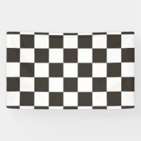 Chequered Flag (Black and White) (Chequered Patter