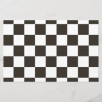 Chequered Flag (Black and White) (Chequered Patter