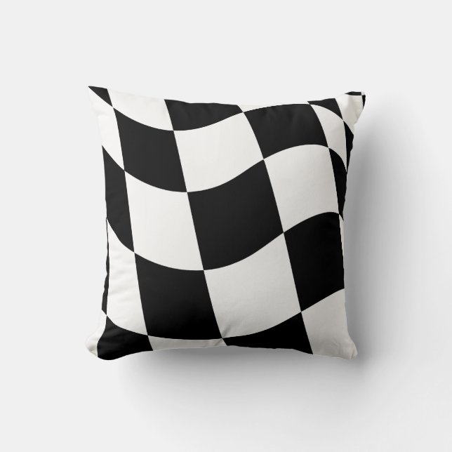 Chequered Flag Cushion (Front)