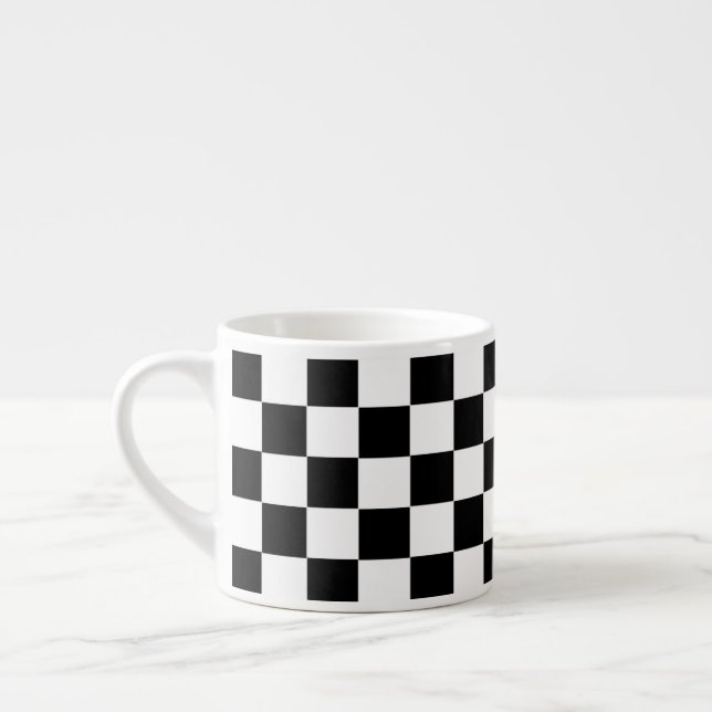 Chequered Flag Espresso Cup (Left)