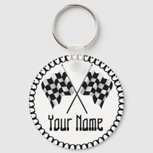 Chequered Flag Key Ring