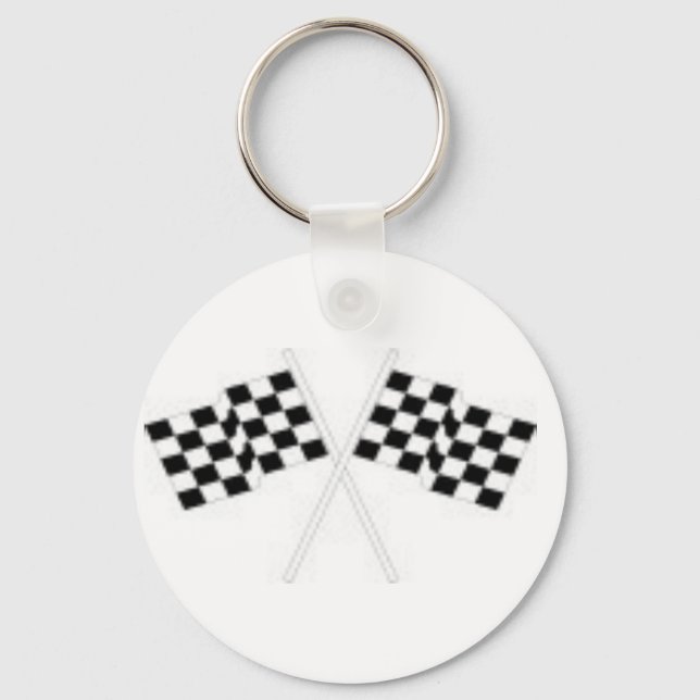 chequered flag KEYCHAIN (Front)
