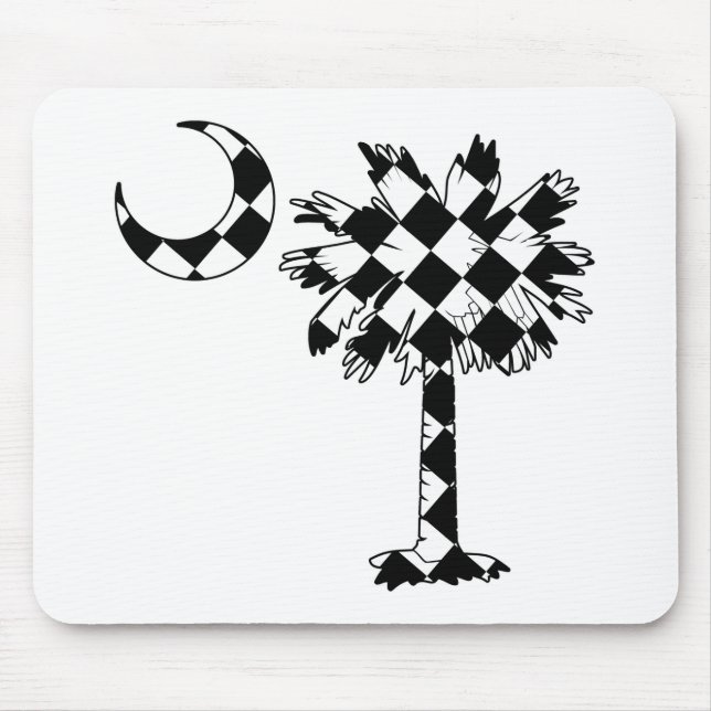 Chequered Flag Palmetto Mouse Pad (Front)