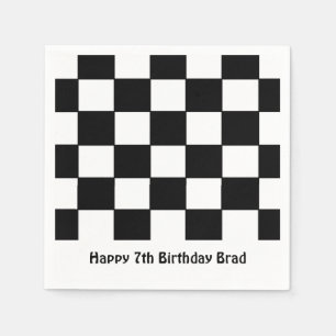 "Chequered Flag" Paper Napkins