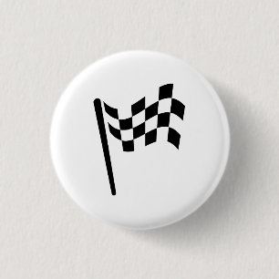 Chequered Flag Pictogram Button