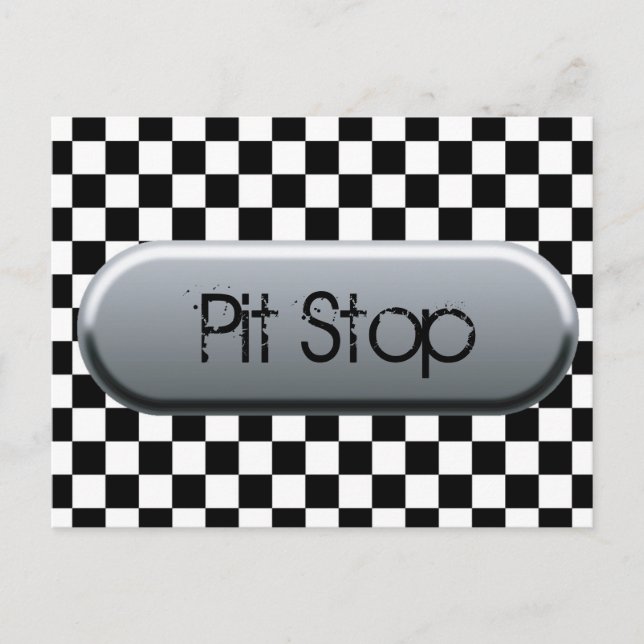 Chequered Flag Postcard (Front)