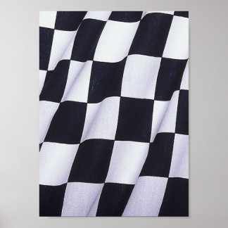 Chequered flag poster